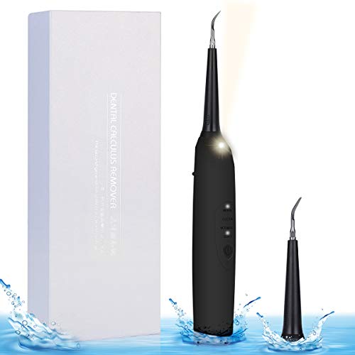Dental Tools Electric Dental Calculus Remover Tartar Remover for Teeth Cleaning Kit for Home Use(Black) - Thumbnail 7