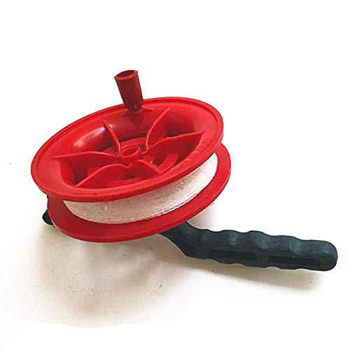 image for CGKUITER Toy CGKUITER 50M Twisted String Line Red Wheel Kite Reel Wind