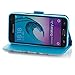 Firefish Galaxy J310 / J3 Case, Galaxy Amp Prime Case, Galaxy Express Prime Case,3D Painting [Card Slots] Leather Wallet Case Magnetic Closure Full-Body Protective Cover for Samsung J310 / J3-Leaves