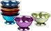 5 oz. Retro Aluminum Bowls Set of 6 by Trademark Innovations (Assorted Colors)