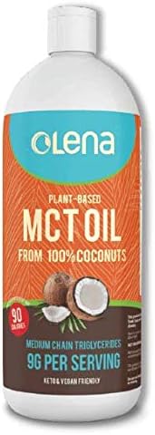 Olena MCT Oil Made with 100% Non-GMO Coconuts Keto Friendly And Unflavoured Vegan (500 ml)