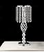 2 Pcs 19.3 inches Tall Crystal Flower Stand Wedding Road Lead Tall Flower Holders Centerpiece Crystal Flower Chandelier Metal Flower Vase for Reception Tables Wedding Supplies