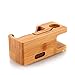 Watch Stand, AICase iWatch Bamboo Wood Charging Holder for Apple Watch & iPhone X/ 8/8 Plus/ 7 Plus 6 6 Plus 5S 5 (Light Brown)