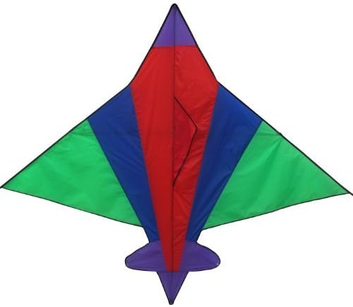 Kites N More, Plane Kids Delta Kite 83" X 71" with Kite Bag