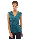 PattyBoutik Women's Mesh V Neck Empire Waist Top