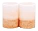 kieragrace 2 by 3-Inch Tri-Layer LED Pillar Candles, Mini, Amber Vanilla Fragrance, Set of 3