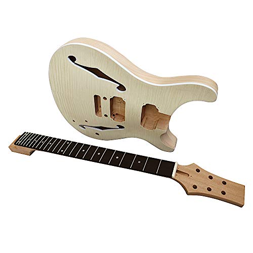 Coban Guitars Construye tu propio kit de guitarra de Reino Unido, kit semihueco PRSH flameado