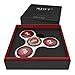 Fidget Tri Spinner Toy with Roulette Design by nJoy – EDC Anti Fidget Hand Spinner with Hybrid Ceramic Bearing For ADD ADHD Anxiety- Premium Toy for Adults and Children- White – 5 Min Spin Time
