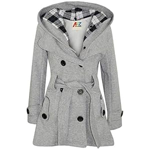 A2Z 4 Kids® Kinderen Meisjes Parka Jassen Met Capuchon Modieus Coats Mode Wol Mengsels Warme Gewatteerd Jas Oversized…