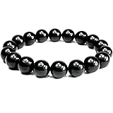 ONE ION 10mm Authentic Black Tourmaline Bracelet with Jewel Box - 3 Sizes