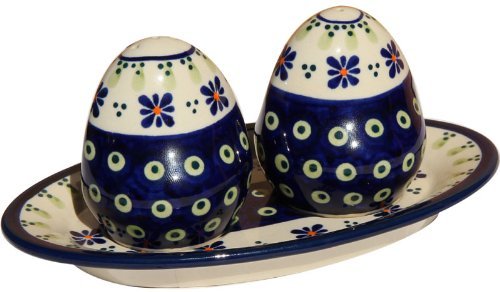 Polish Pottery Salt And Pepper Shakers