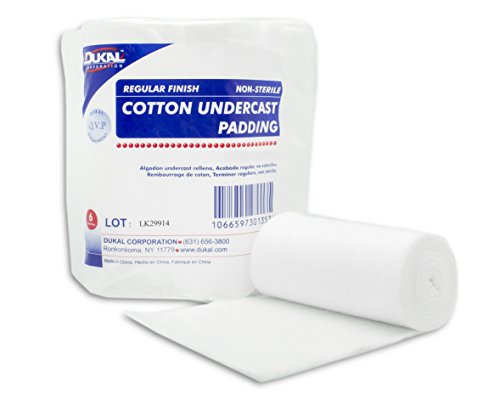 Dukal 30126 Cotton Undercast Padding, Non-Sterile, 6