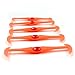 No-Tie Elastic Shoelaces for Kids and Adults - Orange