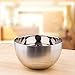 IMEEA 8-Piece Double-deck Brushed SUS304 Stainless Steel BPA Free Serving Bowls, 12oz