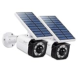 BNT Solar Lights Outdoor 8 LED Wireless Waterproof Security Solar Motion Sensor Lights (800LM,2 Packs)
