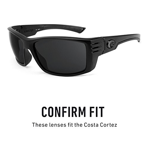 Revant Replacement Lenses for Costa Cortez Polarized Ice Blue MirrorShield