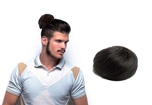 Man bun - the original clip on man bun (tm) (black)