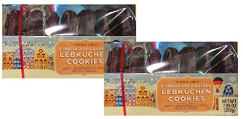 Trader Joes Finest Nürnberger Lebkuchen, Chocolate Covered (2-pack, 7 cookies each, 14 cookies total)
