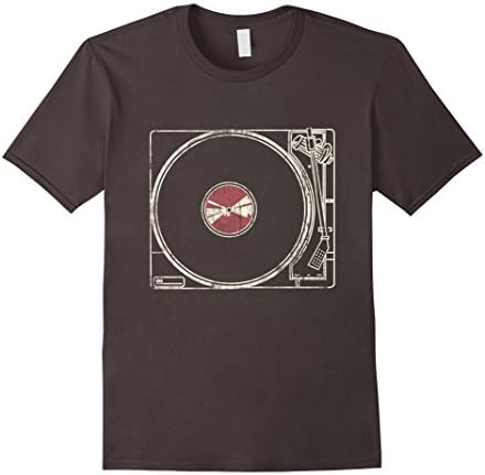 Men's DJ Turntable T-Shirt 3XL Asphalt