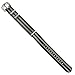 PBCODE Watch Straps Seat Belt Nylon Strap Heavy Duty Polished Buckle 22mm James Bond Black Gray