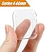 [2Pack] Compatible with Apple Watch Series 4 Screen Protector/Case, Minfex All-Around 0.3mm HD Clear Ultra-Thin Protective Cover Soft TPU Bumper for 2019 New iWatch Series 4(44mm) (Clear, 44mm)