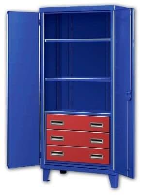 Pucel Enterprises Three Drawer Big Blue Industrial Cabinet Bigblue
