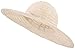 AshopZ Women's Spring Wide Large Brim Roll-Up Ribbon Beach Sun Hat ,Beige