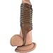 UEE Ribbed Penis Girth Enhancer Enlarger Cock Ring Extension Sleeve Cage Sheath