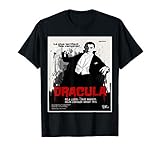 Dracula Movie Art T Shirt - Vintage Horror Film Poster Tee