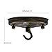 Fuloon Retro Vintage Iron Ceiling Rose Hook Plate Holder Pendant Lamp Roof Sucking Disk Chassis Light Fitting Accessory DIY (Antique Bronze)
