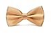Mens Pre-Tied Satin Bowtie Adjustable Length Solid Color Patterned bow tie