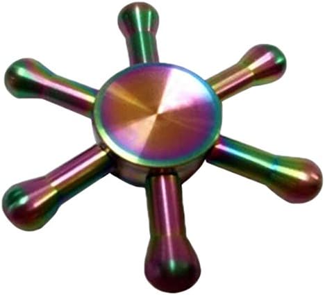 HAND SPINNER New Rainbow Hand Spinner Fidget EDC Focus Toy Relieve Stress and Anxiety for Children and Adults (Multicolor 11)