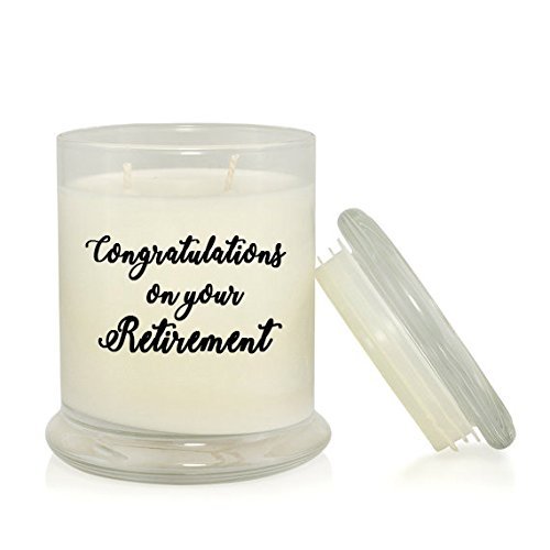 Congratulations on Your Retirement 8.5 oz Soy Candle Retirement Gift Very