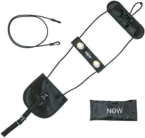 Travel Bag Bungee Cord - Strap Carry On to Suitcase Handle (Jet Black 1-Pack)