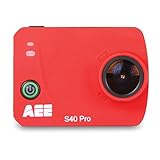 AEE Technology S40 Pro 1080P HD 16MP Time Lapse Long Battery Life Action Camera (Deep Red)