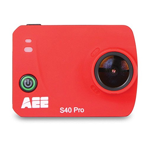 AEE Technology S40 Pro 1080P HD 16MP Time Lapse Long Battery Life Action Camera (Deep Red)