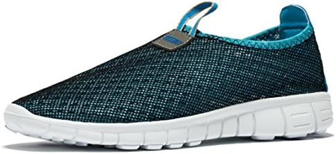 Venustus Men's Breathable Mesh Slip On Loafers Outdoor Sport Running Shoes,Beach Aqua,Workout,Walk,Athletic,Exercise,Drive (Size 8 US Blue)