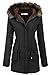 Beyove Womens Winter Coats Jacket Removable Hood Warm Faux Fur Lined Thicken Parka with Pockets Windproof Outerwear
