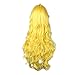 Women's Anime Cosplay Wigs Long Fluffy Curly Wavy Hair Halloween Daily Party With Bangs Fringe Hairstyles(Yellow)