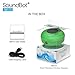 Soundbot SB510 HD Water Resistant Bluetooth Shower Speaker, Handsfree Portable Speakerphone with Built-in Mic, 6hrs of Playtime, Control Buttons and Dedicated Suction Cup for Showers (Green)