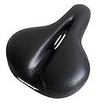 WOWOWO Bicycle Suspension Cruiser Saddle, Cruiser Gel Wide Comfort Soft Foam Bike Seat