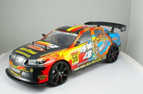 1/10 scale of 4 Wheel Drive (4WD) DRIFT R/C RACING CAR 56 Radio Remote Control vehicle RC Auto Automobile MC02-K