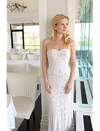 Mariell - Juego de collar y pendientes de boda con perlas de agua dulce y oro rosa para damas de honor y novias