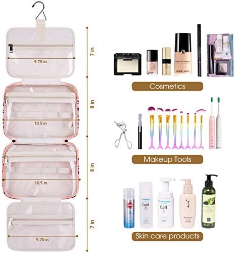 Large Hanging Toiletry Bag Travel Makeup Bag Cosmetic Organizer for Women and Girls 5 Large Hanging Toiletry Bag Travel Makeup Bag Cosmetic Organizer for Women and Girls