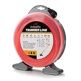 Anleolife 1-Pound Commercial Square .080-Inch-by-557-ft String Trimmer Line Donut,with Bonus Line Cutter, Orange