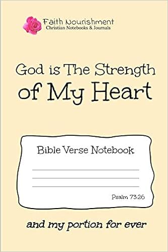 Buy God Is The Strength Of My Heart Bible Verse Notebook Blank