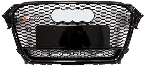 Xinshuo ABS Honeycomb Type Mesh Front Radiator Grille for RS4 Style A4/S4 B8 2013-2016