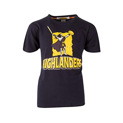 BrandCo Kids Highlanders Super Rugby tee Shirt [Black]