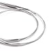 Kloud City® Different US Sizes 24-Inch Length Aluminum Circular Knitting/Sweater Needles with Steel Wire Lace (Silver US Size 8 7 6)