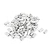 uxcell 1mm Wire Rope Aluminum Sleeves Clip Fittings Cable Crimps 100pcs